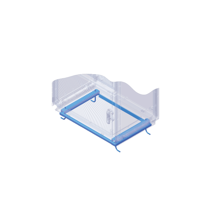 DKC EUROPE - Acc. per Serie GRAFI 9 - Telaio di ancoraggio a pavimento, profondità 460 mm GH9/TA Telaio di ancoraggio.