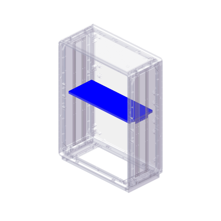DKC EUROPE - Acc. per Serie GRAFI 9 - Ripiano porta apparecchiature in lamiera prezincata, profondità 330 mm G9/RP RIPIANO GRAFI 9 PROF.