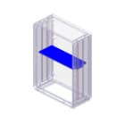 DKC EUROPE - Acc. per Serie GRAFI 9 - Ripiano porta apparecchiature in lamiera prezincata, profondità 330 mm G9/RP RIPIANO GRAFI 9 PROF.