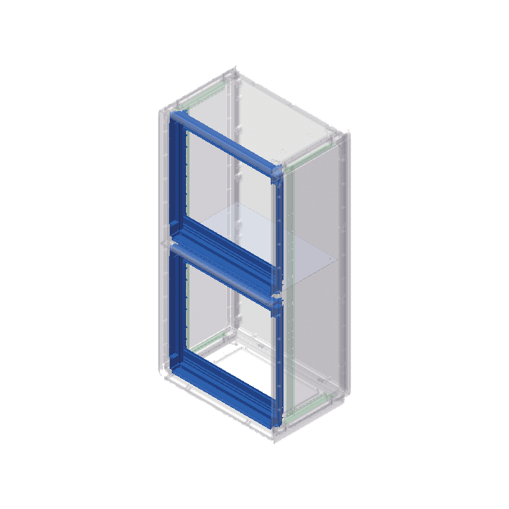 DKC EUROPE - Acc. per Serie Grafi 9 - Telaio supporto pannelli, altezza vano 1340 mm G9/8/TPM Telaio supporto pannelli.