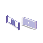 DKC EUROPE - Acc. per Serie GRAFI 9 - Cestello per alloggiamento interruttori scatolati, altezza vano 658 mm G9-4/CST/SC Cestello per alloggiamento.