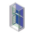 DKC EUROPE - Acc. per Serie Grafi 9 - Kit 4 staffe e piastra in acciaio per cestello cod. 095779823, prof. 460 mm GH9/7/PACST Piastra per cestello GH.