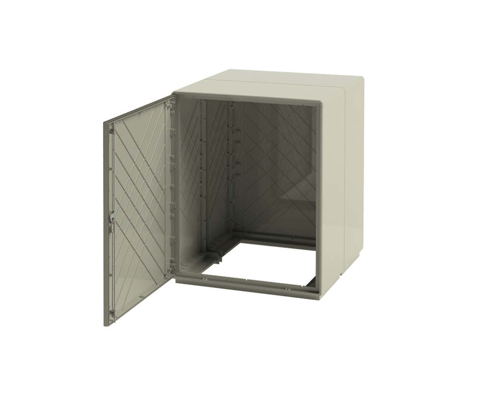 DKC EUROPE - Esecuzioni speciali per Serie Grafi - Massima apertura base su Grafi 9 accoppiati in profondità, P 460mm G9-EA/AM/DP Esecuzione Massima Apertura Base Grafi.