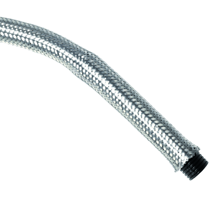 DKC EUROPE - Tubo flessibile PA12D diametro 9,5 x 13 mm con treccia in acciaio inox AD13.