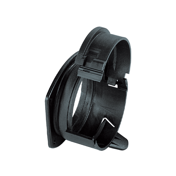 DKC EUROPE - Raccordo flangiato diritto AD70 in poliammide nero IP54.