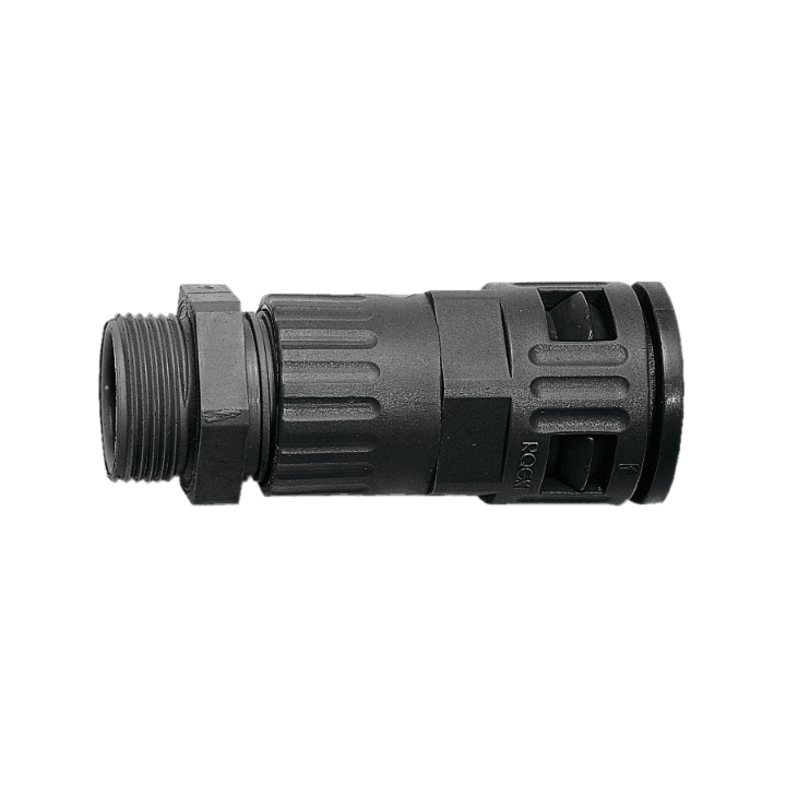 DKC EUROPE - Raccordo pressacavo M63 AD54,5 nero IP68 filetto maschio plastico 63 x 1,5 mm.