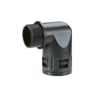 DKC EUROPE - Raccordo gomito 90° metrico M32 filetto maschio plastico nero IP66 AD34,5.