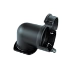 DKC EUROPE - Raccordo flangiato curvo 90° AD70 nero IP54.