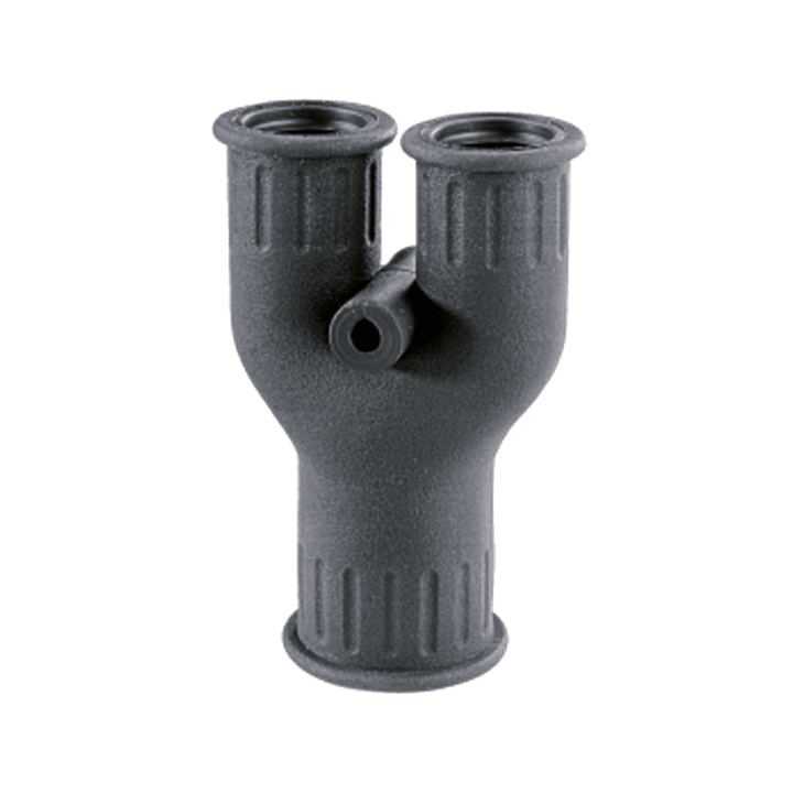 DKC EUROPE - Raccordo distribuzione Y AD15,8-15,8-28,5 nero TPE IP66.