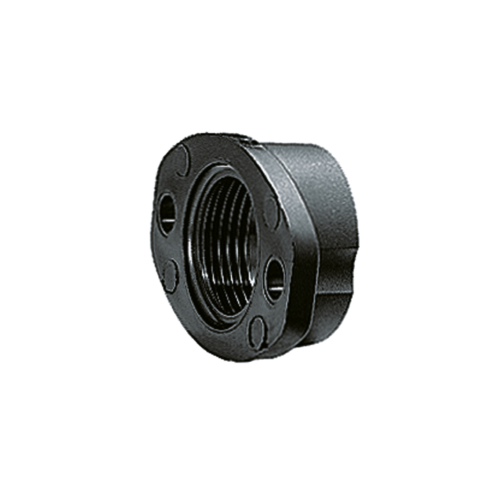DKC EUROPE - Flangia per raccordo a filettatura metrica M40 x 1,5 nera IP68, AD34,5.