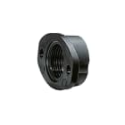 DKC EUROPE - Flangia per raccordo a filettatura metrica M63 x 1,5 nera IP68 AD54,5.