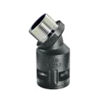DKC EUROPE - Raccordo curvo 45° PG11 AD15,8 nero IP68 in metallo maschio.