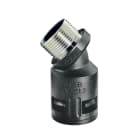 DKC EUROPE - Raccordo curvo 45° M20 filetto maschio nero IP68 AD15,8 I.MET.