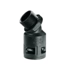 DKC EUROPE - Raccordo curvo 45° M20 filetto maschio plastico AD21,2 nero IP66.