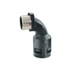 DKC EUROPE - Raccordo curvo 90° M25 filetto maschio metallico IP68 nero AD21,2 Metrico 25 x 1,5 mm.