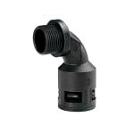 DKC EUROPE - Raccordo curvo 90° PG21 AD28,5 nero IP68 plastico. 5029-2321N