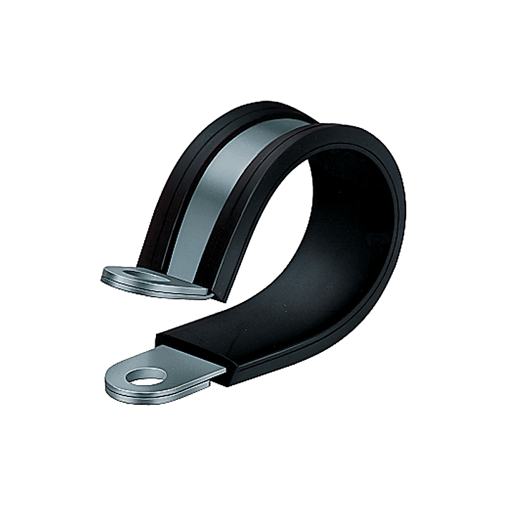 DKC EUROPE - Fissatubo metallico AD34,5 larghezza 20mm diametro foro M8 nero.