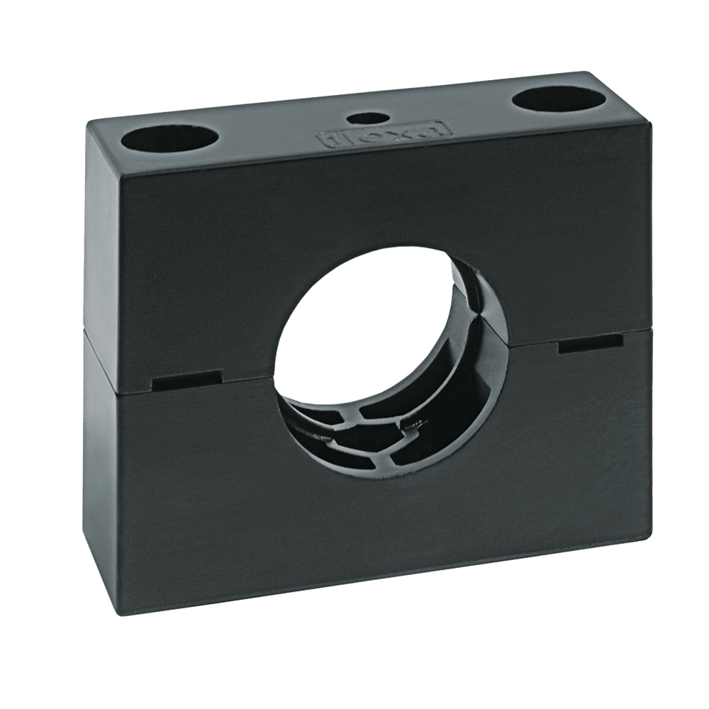 DKC EUROPE - Collare fissatubo pesante in poliamide AD42,5 per tubo RQM nero. 5048-36N