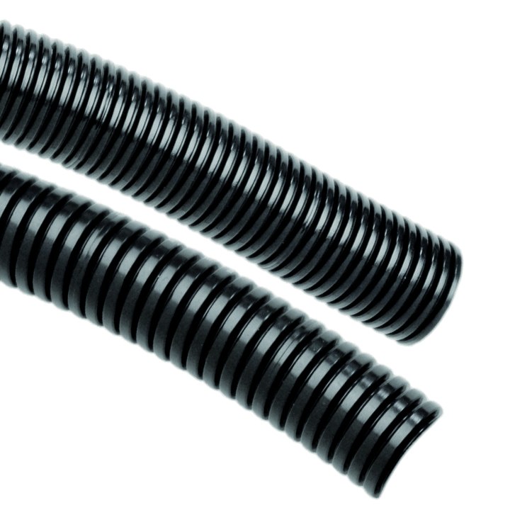 DKC EUROPE - Tubo flessibile PA6 15,5x21,2 mm con treccia in acciaio inox, grigio, profilo grosso, AD21,2, TR.INOXAD21