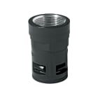 DKC EUROPE - Raccordo diritto ad innesto rapido in PA, filetto femminile metallico PG29, nero IP68 AD34,5 INSERTO METALLICO.