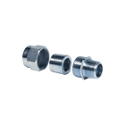DKC EUROPE - Raccordo 3 pezzi acciaio zincato maschio-femmina GAS 1/2" ISO 7/1 MF.