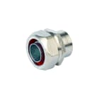 DKC EUROPE - Raccordo metallico femmina fissa M16 per tubo flessibile AD10 nichelato ottone.
