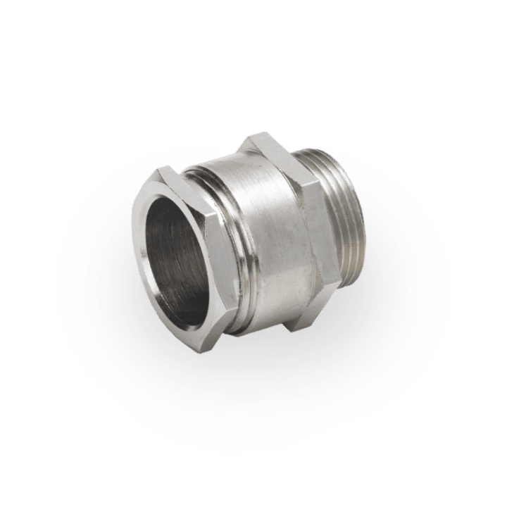 DKC EUROPE - Pressacavo metallico PG36 in ottone nichelato, serraggio cavo 31-35 mm, grado di protezione IP54.