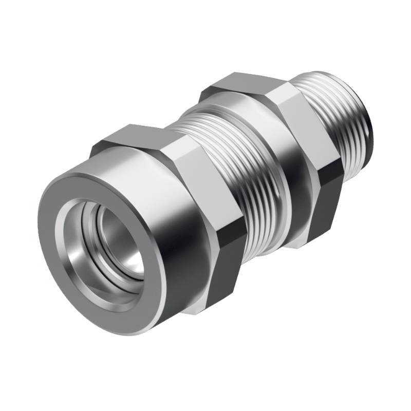 DKC EUROPE - Pressacavo ATEX in acciaio inossidabile AISI 316L, singola tenuta per cavi armati, filetto M16x1,5, serraggio cavi da 5-10 mm.