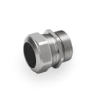 DKC EUROPE - Pressacavo in acciaio inox M63, filetto 1,5 mm, serraggio cavo 46-52 mm, grado di protezione IP68.