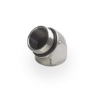 DKC EUROPE - Raccordo metallico curvo stampato per tubo flessibile, filetto M16x1,5, angolo 45°.