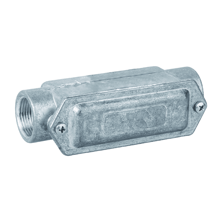 DKC EUROPE - Scatola in alluminio 2 vie diritte filettatura GAS 2" 1/2 IP65.