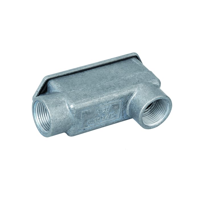 DKC EUROPE - Scatola in alluminio 2 vie una in basso filettatura GAS 4" IP65 G4.