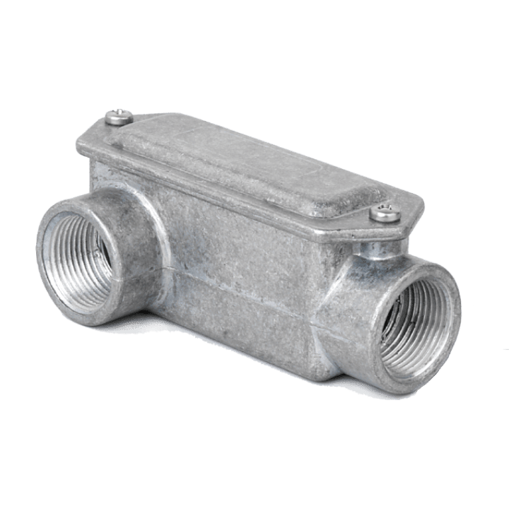 DKC EUROPE - Scatola in alluminio 2 vie sinistra filettatura GAS 4" IP65 G4