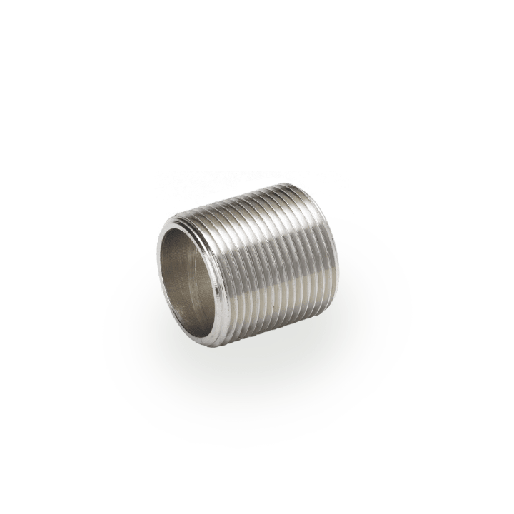 DKC EUROPE - Nipplo metallico in ottone nichelato per gas G3/8.