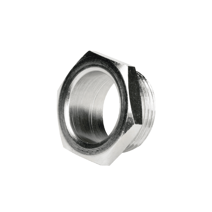 DKC EUROPE - Riduzione in ottone nichelato, maschio GAS 1" - femmina PG11, tipo A, M. G1 - F. PG11, tipo A.