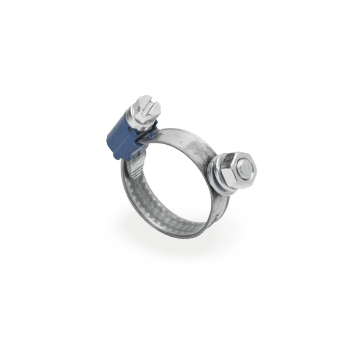 DKC EUROPE - Fascetta stringitubo in acciaio inox AISI 430, serraggio 19-28 mm con vite di terra, 19-28mm vite ter.