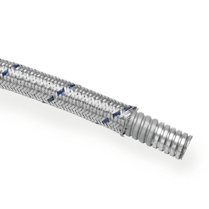 DKC EUROPE - Tubo flessibile in metallo con rivestimento in PVC, aspirato e protetto da treccia zincata, diametro 26,5x33 mm, DN27.