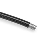 DKC EUROPE - Tubo flessibile metallico diametro 20,5x27 mm, rivestimento PU liscio nero AD21 DN21.