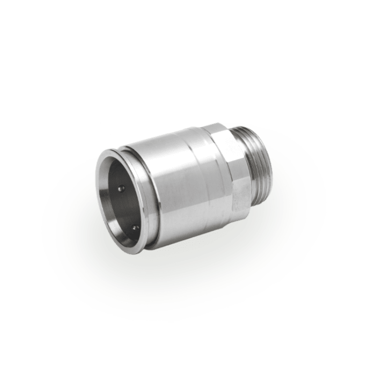 DKC EUROPE - Raccordo rapido tubo-scatola in acciaio inox AISI 316L diametro 25 mm filetto M25 IP67 A4. 6111-25XX