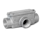 DKC EUROPE - Scatola in lega di alluminio a tre vie a T, filettatura GAS 3/8", grado di protezione IP65/66. 6330-16