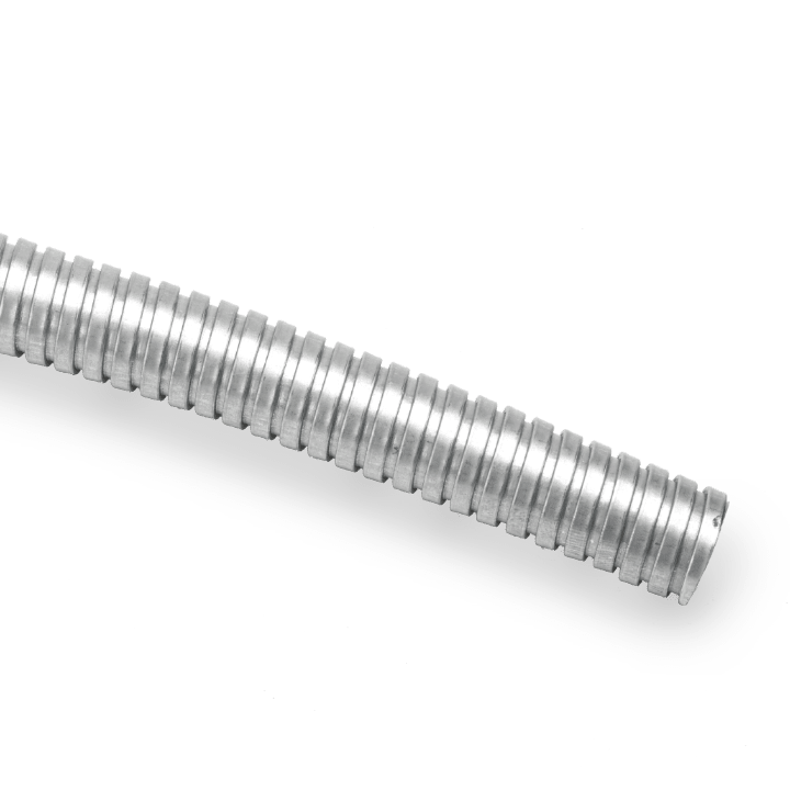 DKC EUROPE - Tubo flessibile metallico DN51, diametro 50,5x54,5 mm, colore grigio, semplice aggraffatura AD51.