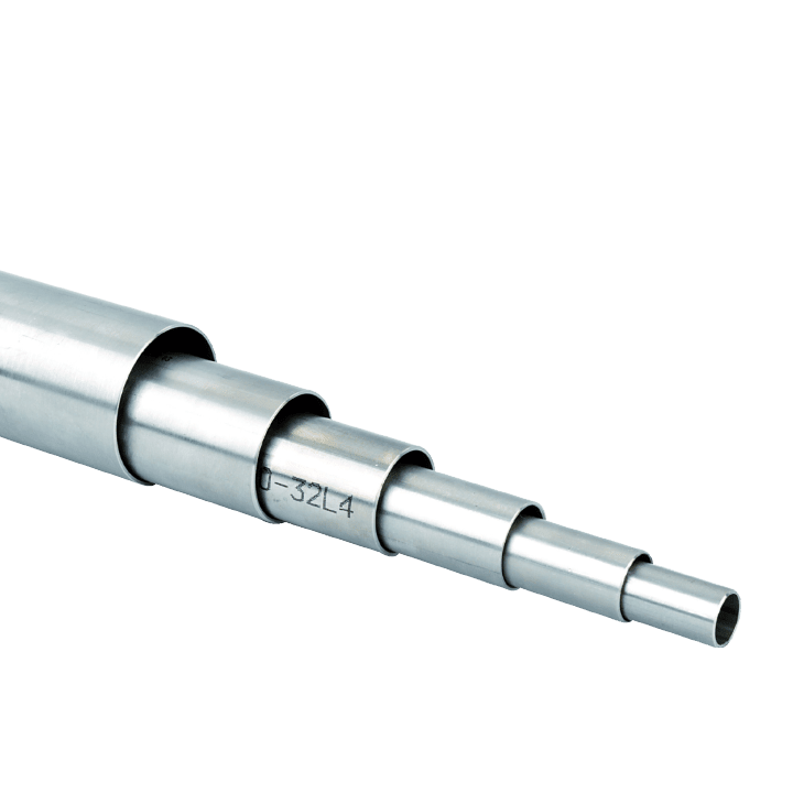 DKC EUROPE - Tubo rigido in acciaio inox AISI 316L A4, dimensioni 25x1,2x4000 mm e 3000 mm.