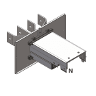 DKC EUROPE - Terminale quadro/trasformatore standard Tipo 1 200mm + 150mm uscita barre 4 poli 160A 200mm+150mm uscita barre 4 poli 160A.