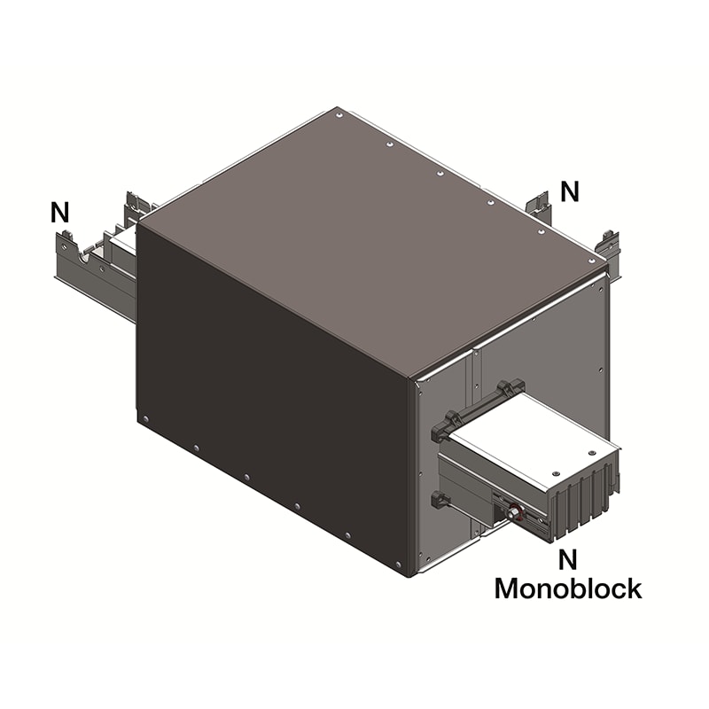 DKC EUROPE - Elemento a T verticale tipo 1, 4 poli, 160A verticale tipo 1.
