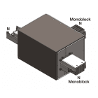 DKC EUROPE - Elemento a T verticale tipo 2, 4 poli, 160A verticale tipo 2, 4 poli, 160A.