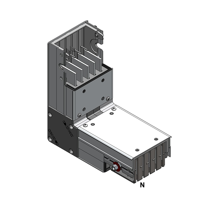 DKC EUROPE - Angolo orizzontale standard tipo 1, 200mm + 200mm, 5 poli, 160A, 160mm.