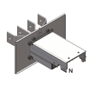DKC EUROPE - terminale quadro/trasformatore standard tipo 1 200mm + 150mm uscita barre 4 poli 250A 200mm+150u