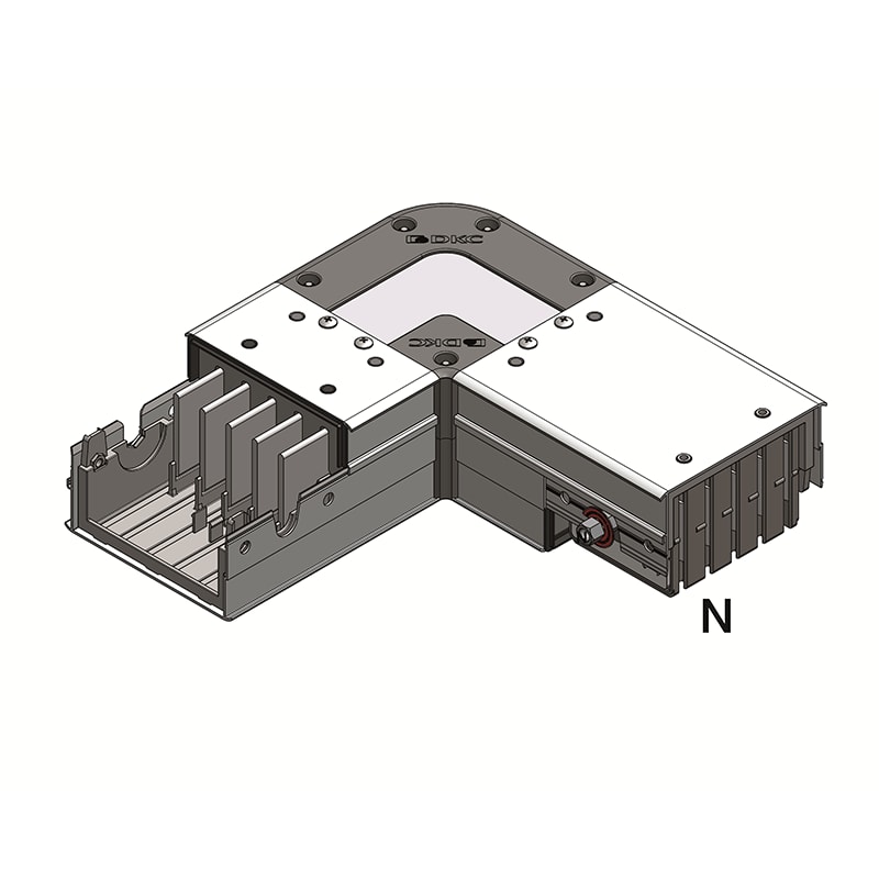 DKC EUROPE - Angolo verticale standard Tipo 2, 200mm + 200mm, 5 poli, 250A, 200+200mm, 5 poli, 250A.
