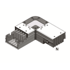 DKC EUROPE - Angolo verticale standard Tipo 2, 200mm + 200mm, 5 poli, 250A, 200+200mm, 5 poli, 250A.