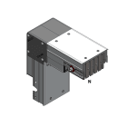 DKC EUROPE - Angolo orizzontale standard tipo 2, 200mm + 200mm, 5 poli, 400A, 400+400mm.